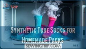 synthetic tube socks for homemade packs