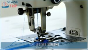 take-up lever threading