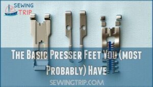 the basic presser feet you (most probably) have