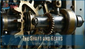 the shaft and gears