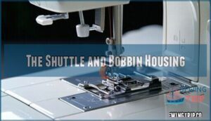 the shuttle and bobbin housing