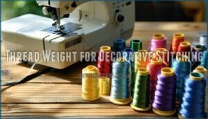 thread weight for decorative stitching