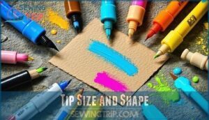 tip size and shape