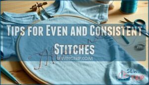 tips for even and consistent stitches
