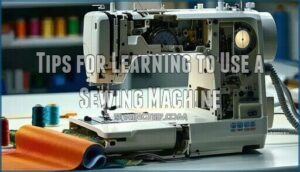 tips for learning to use a sewing machine