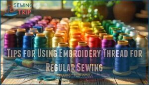 tips for using embroidery thread for regular sewing
