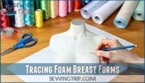 tracing foam breast forms