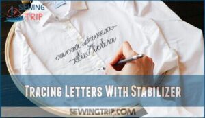 tracing letters with stabilizer