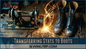transferring stats to boots