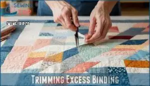 trimming excess binding