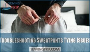 troubleshooting sweatpants tying issues