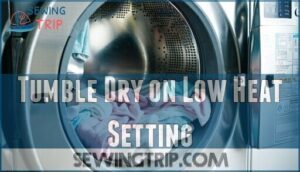 tumble dry on low heat setting