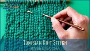 tunisian knit stitch