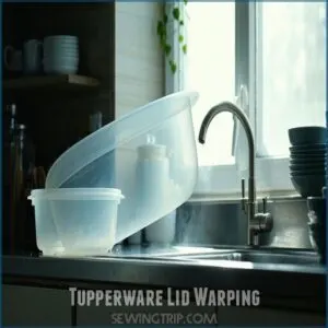 tupperware lid warping