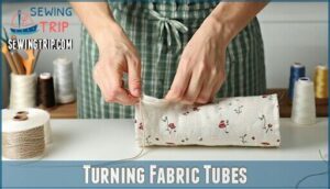 turning fabric tubes