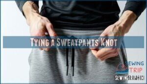 tying a sweatpants knot