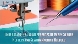 understanding the differences between serger needles and sewing machine needles