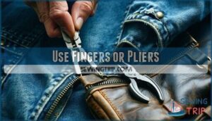 use fingers or pliers