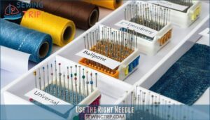 use the right needle