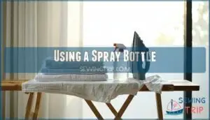 using a spray bottle using a spray bottle