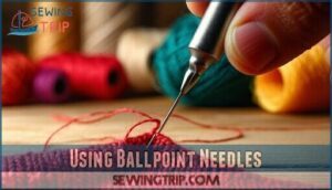 using ballpoint needles