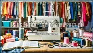 using cheap fabrics for practice