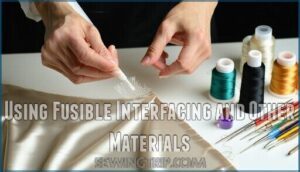 using fusible interfacing and other materials