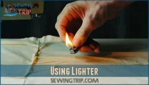 using lighter