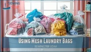 using mesh laundry bags