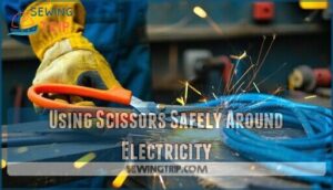 using scissors safely around electricity