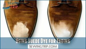 using suede dye for fading