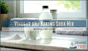 vinegar and baking soda mix