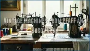 vintage machines from pfaff and husqvarna
