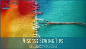viscose sewing tips