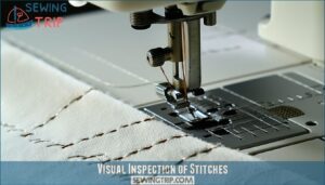 visual inspection of stitches