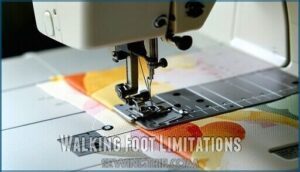 walking foot limitations walking foot limitations