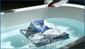 washing linen shirts