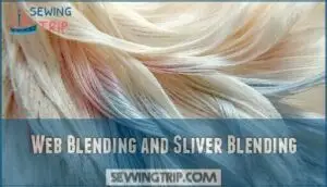 web blending and sliver blending