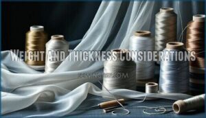 weight and thickness considerations