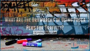 what are the drawbacks of using posca pens for graffiti