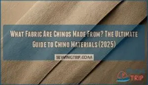 what fabric are chinos made from