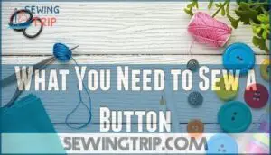 what you need to sew a button