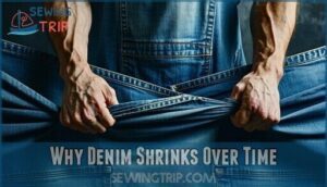 why denim shrinks over time