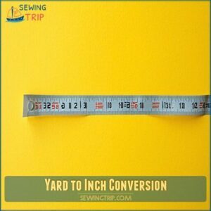 yard to inch conversion