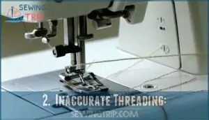 2.  inaccurate threading: