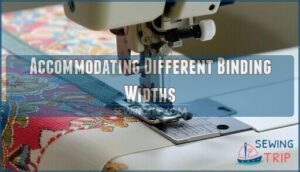 accommodating different binding widths