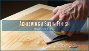 achieving a satin finish