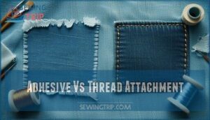 adhesive vs thread attachment