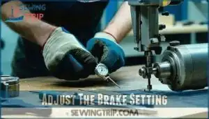 adjust the brake setting