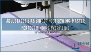adjustable bias binder foot sewing